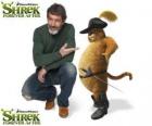 Antonio Banderas fornisce la voce del Gatto con gli stivali l'ultimo film Shrek e vissero felici e contenti
