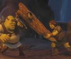Fiona, il guerriero, insieme a Shrek