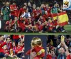 La Spagna, campione del mondo di calcio 2010 in Sudafrica