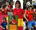 Carles Puyol (La testa di Spagna) difesa team spagnolo