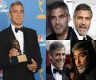 George Clooney attore cinematografico e televisivo, vincendo un premio Oscar e Golden Globe