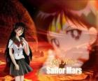 Rei Hino o Rea Hino si trasforma in Sailor Mars, la guerriera della fiamma e della passione