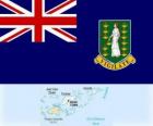 Bandera de les Illes Verges Britàniques, territori britànic d'ultramar al Carib