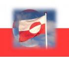 Bandiera della Groenlandia, territorio autonomo dell Regno di Danimarca