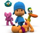 Pocoyo ei suoi amici Pato, Elly, Loula e Ronfotto