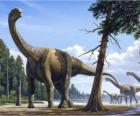 Camarasaurus nel paesaggio