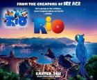 Rio Poster del film, con una splendida vista sulla città di Rio de Janeiro