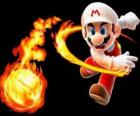 Mario lanciando una palla di fuoco
