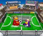 La partita di calcio dil Club Penguin