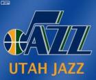 Logo Utah Jazz, squadra NBA. Northwest Division, Western Conference