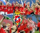 Wisla Cracovia, campione del campionato di calcio polacco 2010-2011 Ekstraklasa