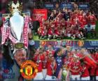 Manchester United, campione del campionato di calcio inglese. Premier League 2010-2011