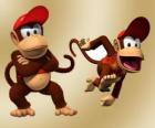 Lo scimpanzé Diddy Kong, personaggio nel videogioco Donkey Kong