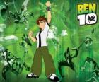 Ben 10 e alcuni degli alieni dalla Omnitrix sul fondo