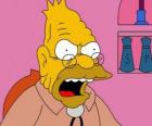 Abraham Simpson il padre di Homer Simpson