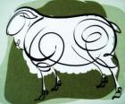 La capra, il segno della Capra, l'anno della capra in astrologia cinese. L'ottavo segno del calendario cinese