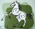 Il cavallo, il segno del Cavallo, Anno del Cavallo in astrologia cinese. Il settimo animale dello zodiaco cinese