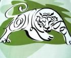 La tigre, il segno della tigre, l'Anno della Tigre. Il terzo segno dei dodici animali dello zodiaco cinese