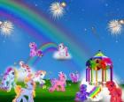 Pony diversi in una celebrazione