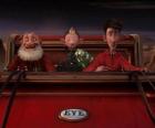 Arthur Christmas, Grandsanta i Bryony al trineu vell llest per distribuir el regal d'última