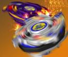 Beyblade Tyson, la trottola de battaglia di Dragoon. Dragoon è la Bestia Bit deTyson