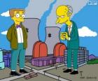 Charles Montgomery Burns e Waylon Smithers, proprietario dell'impianto nucleare di Springfield e il suo assistente