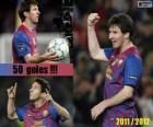 Leo Messi, il miglior marcatore nella storia del campionato spagnolo, 2011-2012