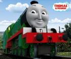 Henry, la locomotiva verde lunga e veloce con li numero 3