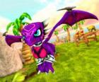 Skylander Cynder, ha poteri oscuri a causa del suo passato. Skylanders Morti viventi