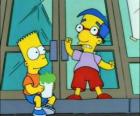 Bart Simpson e Milhouse Van Houten, due grandi amici