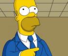 Homer Simpson molto elegante