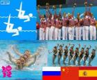 Nuoto sincro squadra LDN12