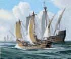Le navi del primo viaggio di Colombo era la nave Santa Maria, e le caravelle, la Pinta e la Nina