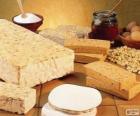 Diversi tipi tradizionali di torrone