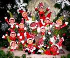 Gruppo di elfi di Natale