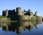 Il castello di Caerphilly, Galles