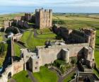 Il castello di Bamburgh, Inghilterra