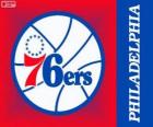Logo Philadelphia 76ers, Sixers, squadra NBA. Atlantic Division, Eastern Conference