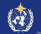 Logo della OMM, Organizzazione Meteorologica Mondiale