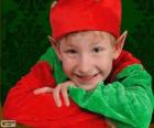 Faccia di un elfo di Natale