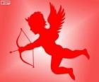 Cupido con arco e freccia