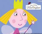 Il volto della piccola fata, la principessa Holly con la sua corona