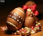 Uova e galline Pasqua