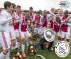 Ajax Amsterdam, campione del campionato di calcio olandese Eredivisie 2013-2014