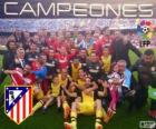 Atlético Madrid, campione della lega calcio spagnola 2013-2014