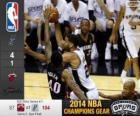 2014 NBA Finals, 5a partita, Miami Heat 87 - San Antonio Spurs 104