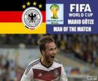 Mario Götze, miglior giocatore della finale. Mondiali di calcio Brasile 2014