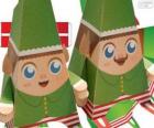Elfi di Natale di carta