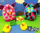 Due Furbys in un pic-nic nel parco