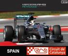 Lewis Hamilton, Mercedes, Gran Premio di Spagna 2015, secondo posto